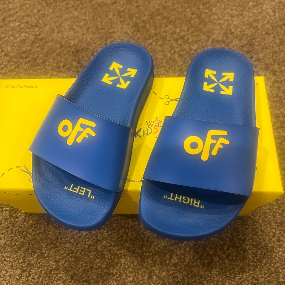 Off White todler slides